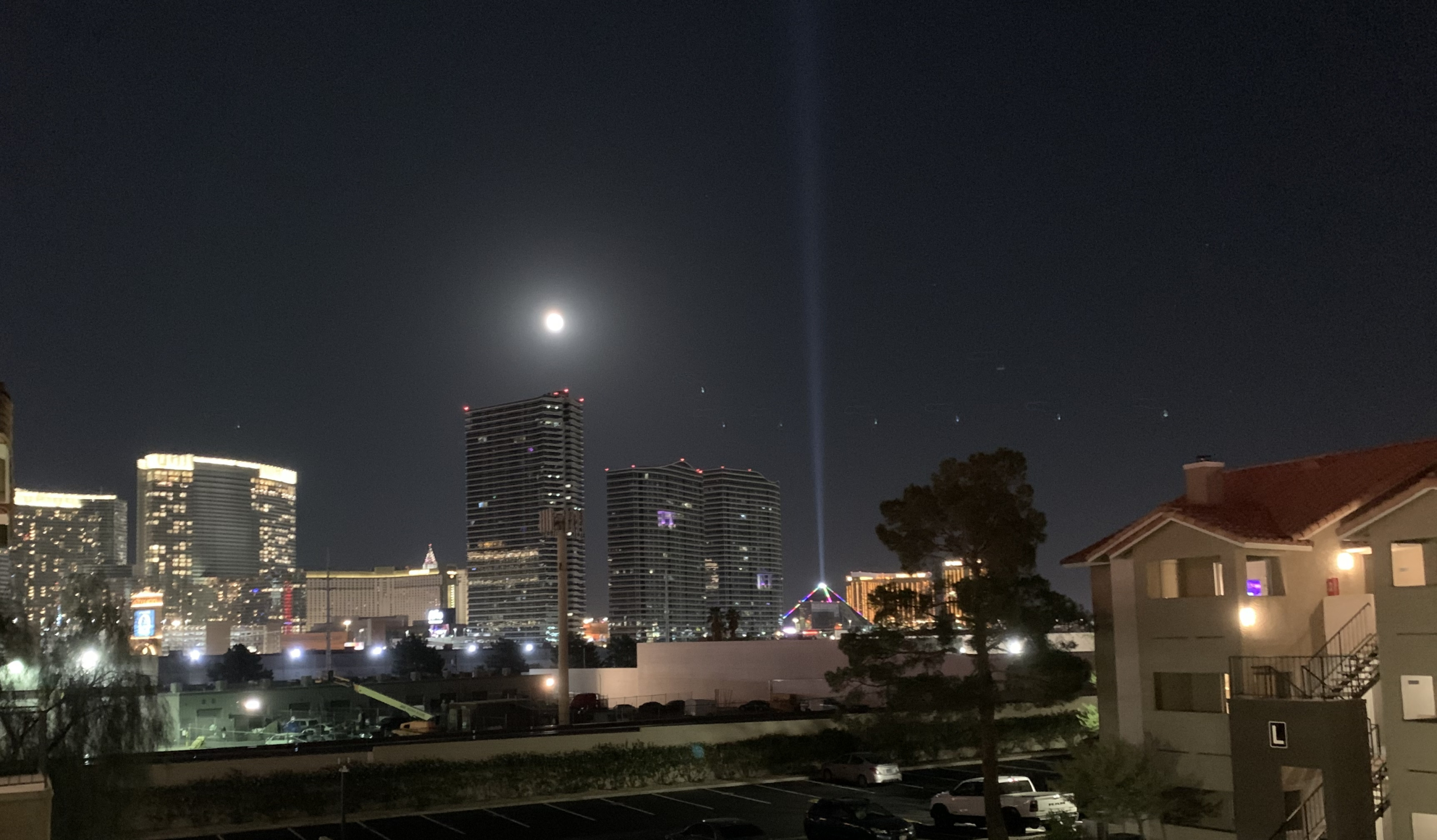 Las Vegas During WSOP at Night